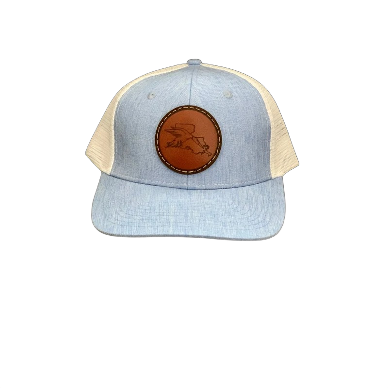 State Duck Patch Solid Mesh Back Hat Louisiana (2 colors)