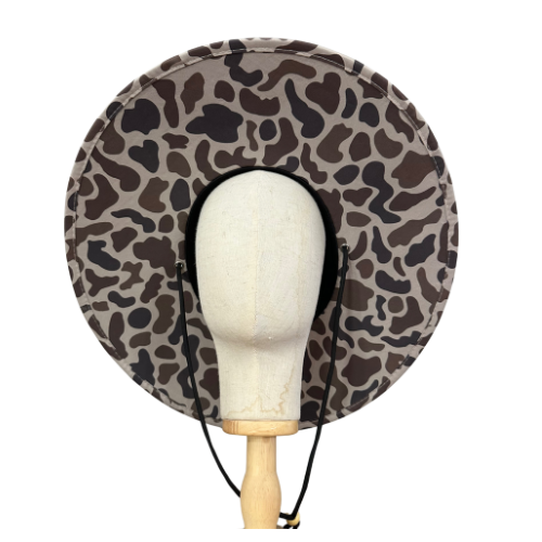 Straw Hat with Slough Camo