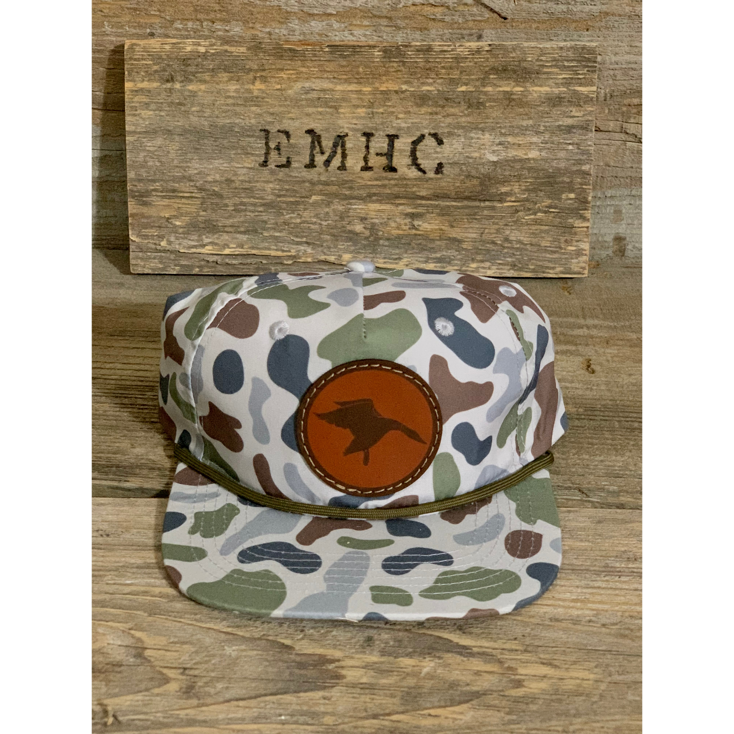 Camo Rope Hat with Shadow Duck Patch (3 colors)