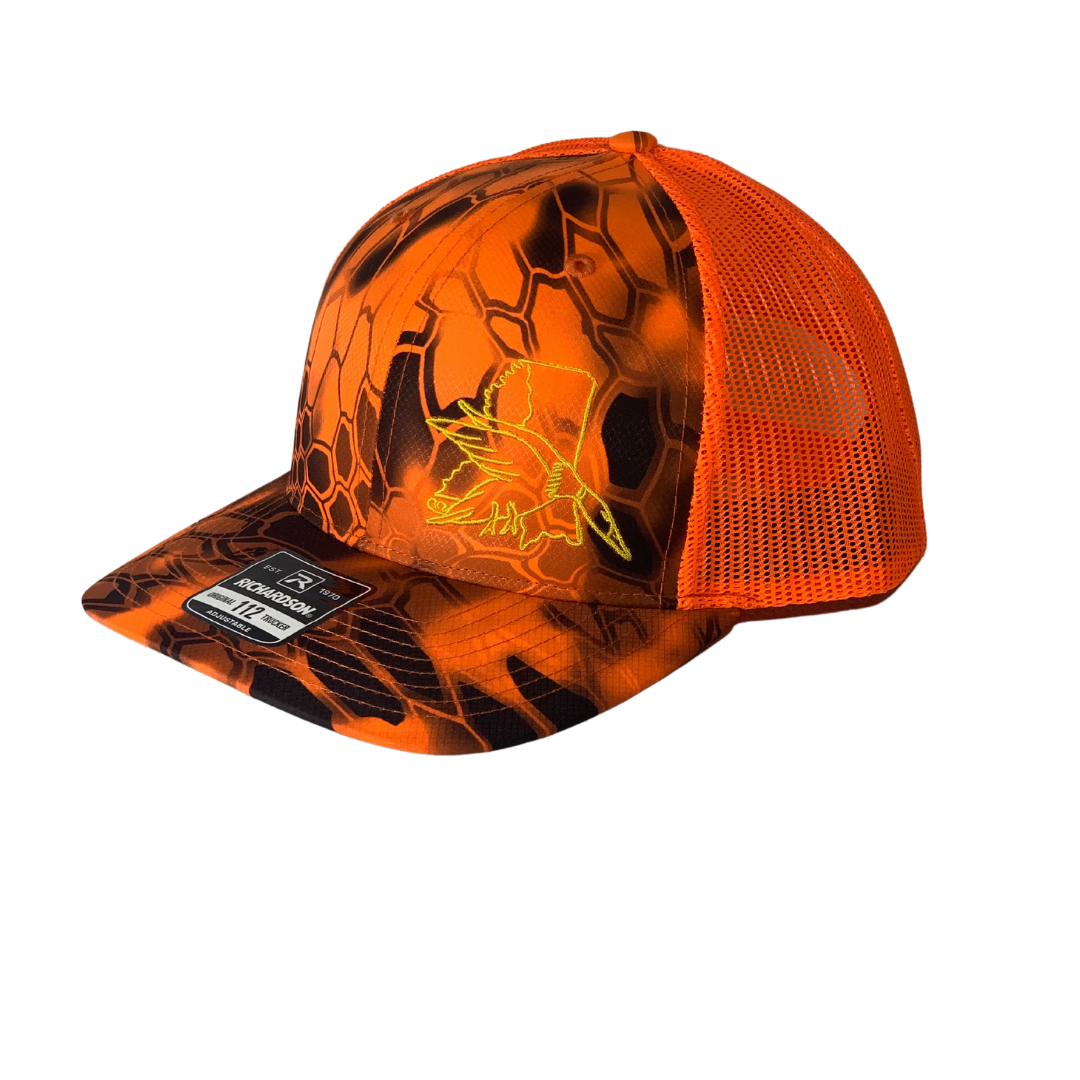 EMHC Mississippi Duck Embroidered Camo Mesh Hat (2 colors)