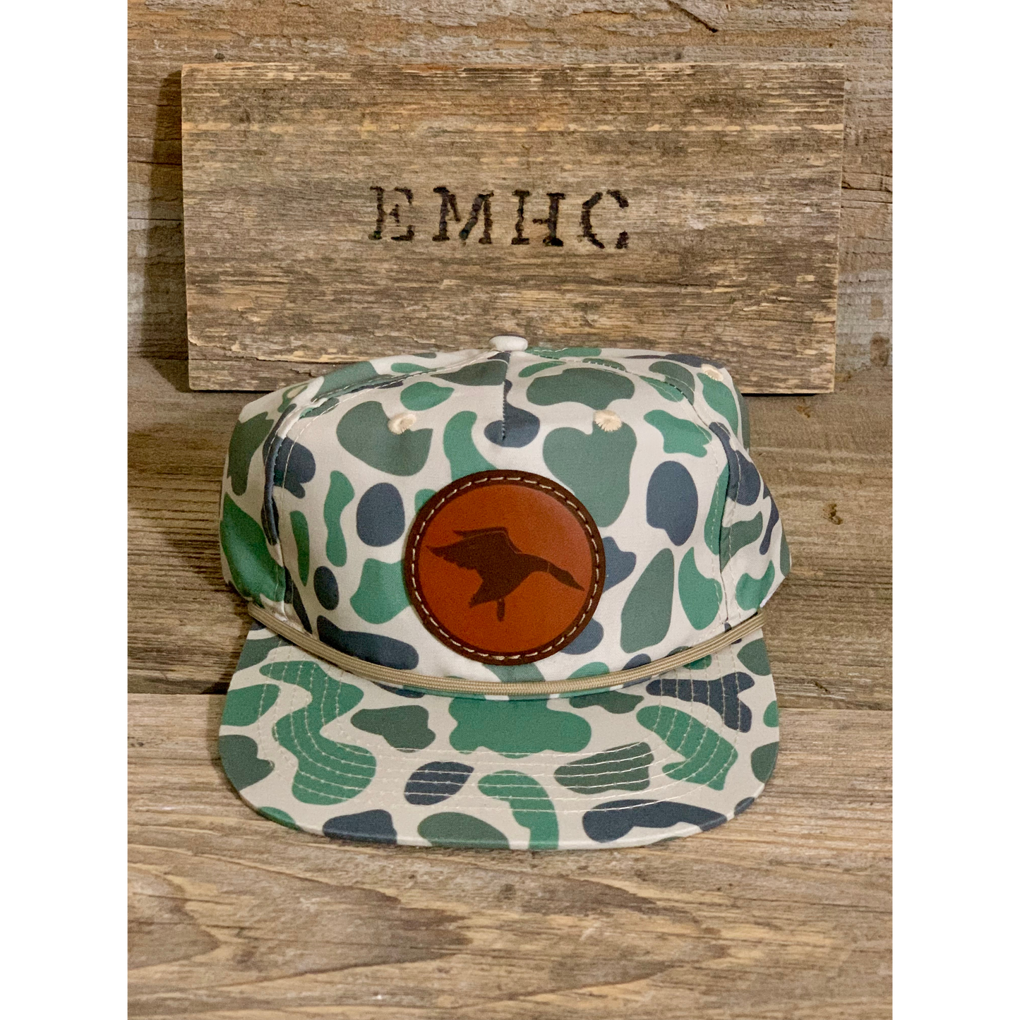 Camo Rope Hat with Shadow Duck Patch (3 colors)