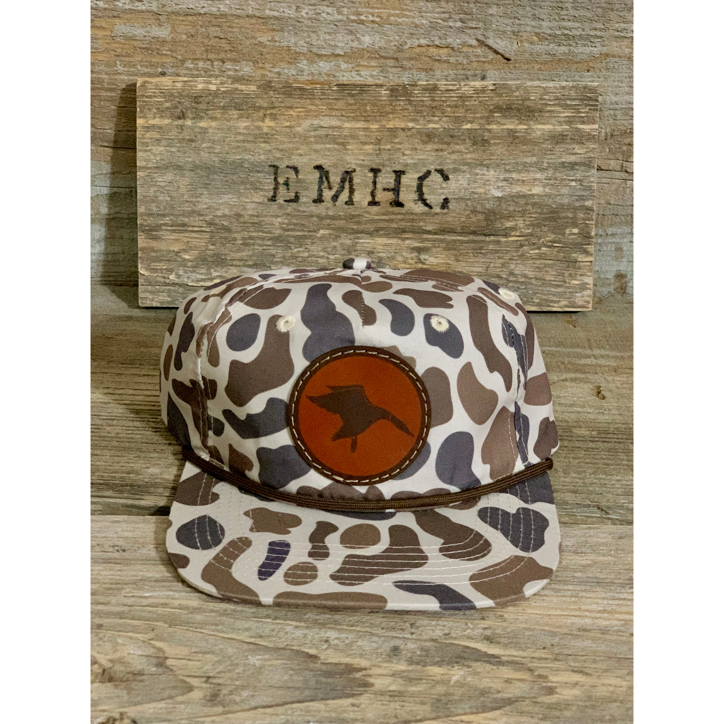 Camo Rope Hat with Shadow Duck Patch (3 colors)