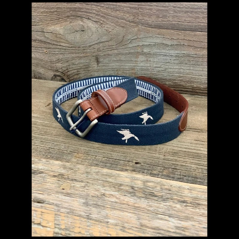 Youth EMHC JT Spencer Shadow Duck Belt Navy/Tan A