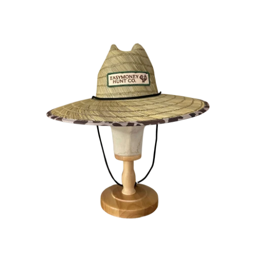 Straw Hat with Slough Camo