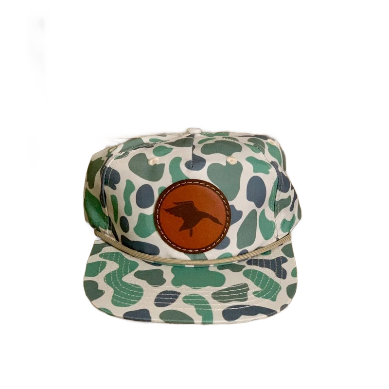 Camo Rope Hat with Shadow Duck Patch (3 colors)