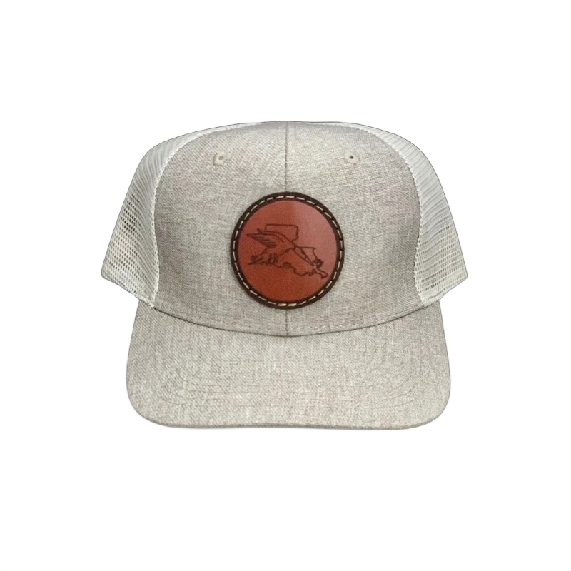 State Duck Patch Solid Mesh Back Hat Louisiana (2 colors)