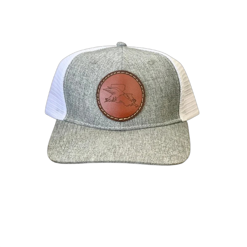 State Duck Patch Solid Mesh Back Hat Louisiana (2 colors)