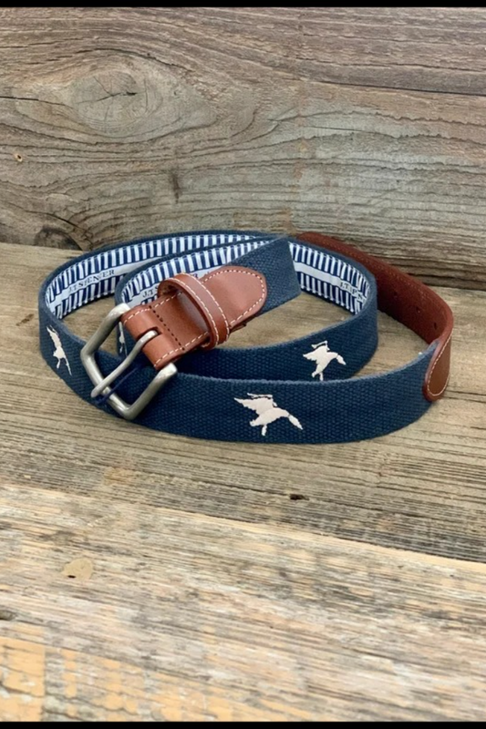 Youth EMHC JT Spencer Shadow Duck Belt Navy/Tan A