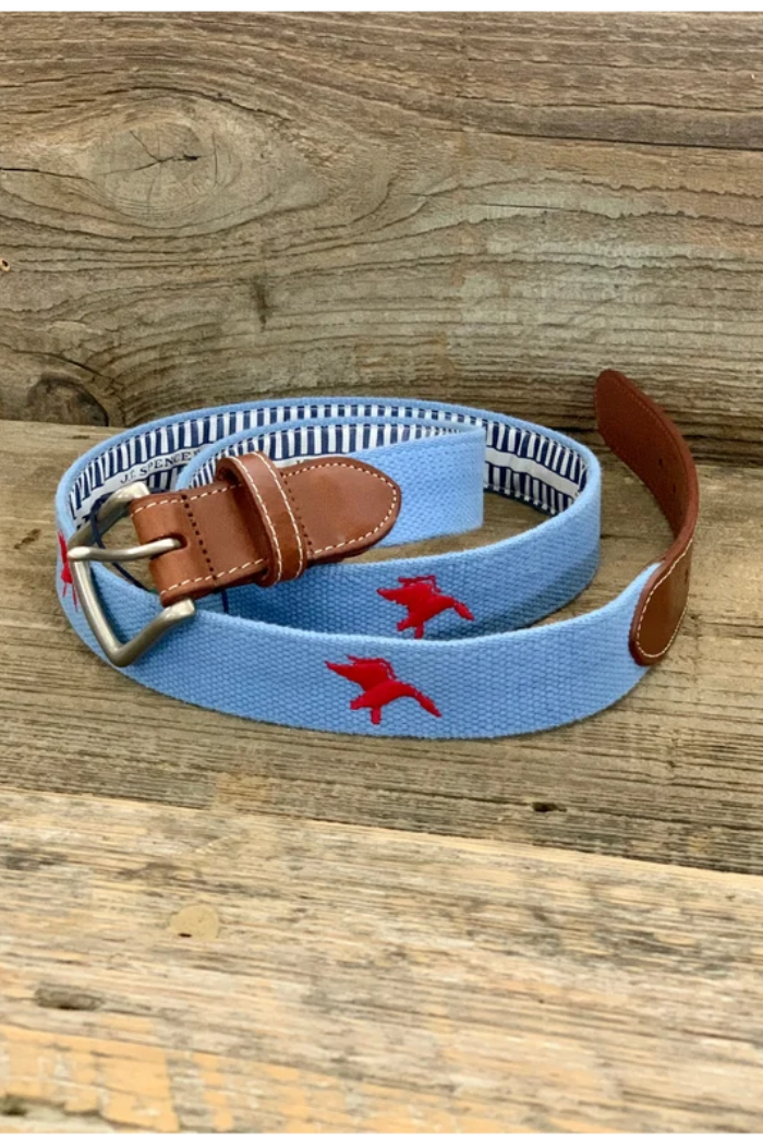 Youth JT Spencer Shadow Duck Belt Blue/Red