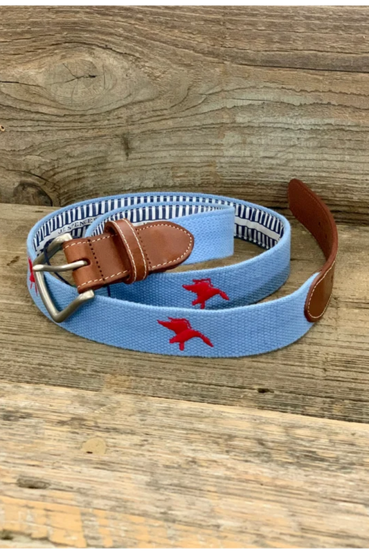 Youth JT Spencer Shadow Duck Belt Blue/Red