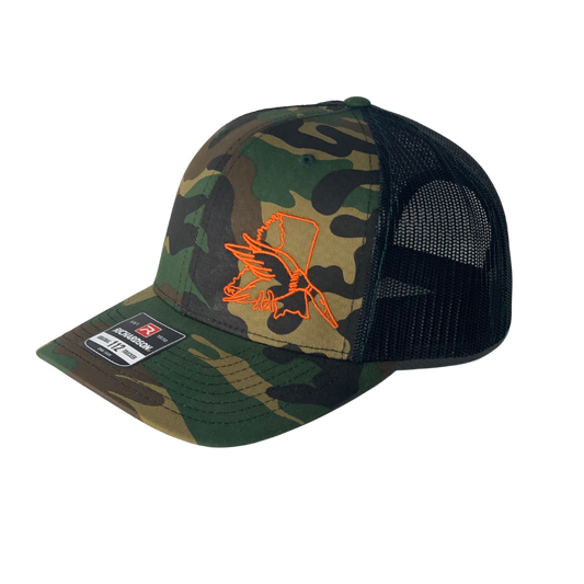 EMHC Mississippi Duck Embroidered Camo Mesh Hat  (2 colors)